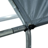 easycomfort easycomfort pollaio da giardino gabbia box per esterno zincato con tessuto oxford di copertura 3 x 4 x 1 95 m