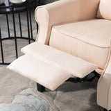easycomfort easycomfort poltrona relax massaggiante reclinabile con telecomando 78x83x101cm crema