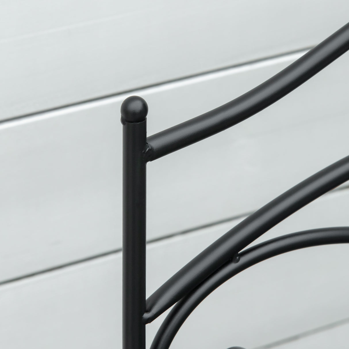 easycomfort easycomfort sedia a dondolo a 2 posti in metallo elegante con schienale decorato da esterni 102x74 5x78 cm nera