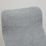 easycomfort easycomfort sedia da ufficio elegante con seduta effetto lino altezza regolabile e ruote 61x64 5x104 112 cm grigia