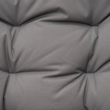 easycomfort easycomfort sedia pieghevole da campeggio con schienale reclinabile su 2 livelli e cuscino rimovibile in metallo e tessuto oxford grigio