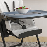 easycomfort easycomfort seggiolone pappa pieghevole per bimbi da 6 36 mesi altezza regolabile e schienale reclinabile nero e bianco