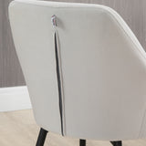 easycomfort easycomfort set 2 sedie per soggiorno nordiche con schienale e braccioli ricurvi e seduta imbottita 54x57x80 cm grigio