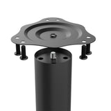 easycomfort easycomfort set 4 pezzi gambe tavolo in acciaio preforate con 6 fori e con 24 viti incluse 6 x 72lcm nero