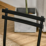 easycomfort easycomfort set 5 pezzi tavolo e sedie da pranzo 1 tavolo rettangolare e 4 sedie in acciaio e mdf per spazi limitati