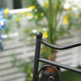 easycomfort easycomfort set da giardino 3 pezzi tavolino e 2 sedie pieghevoli con mosaico blu