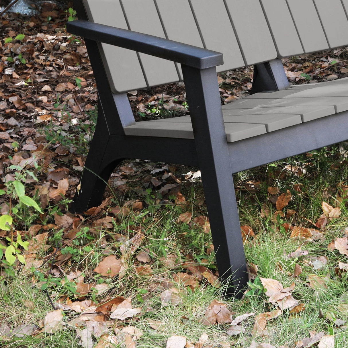 easycomfort easycomfort set tavolino e sedie adirondack da giardino ed esterno grigio e nero