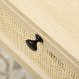 easycomfort easycomfort tavolino da salotto con cassetto e gambe in metallo stile boho 100x59 5x44 3cm naturale