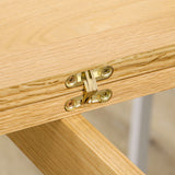 easycomfort easycomfort tavolo pieghevole in legno di quercia espandibile per 4 6 persone 80x 65130x76cm