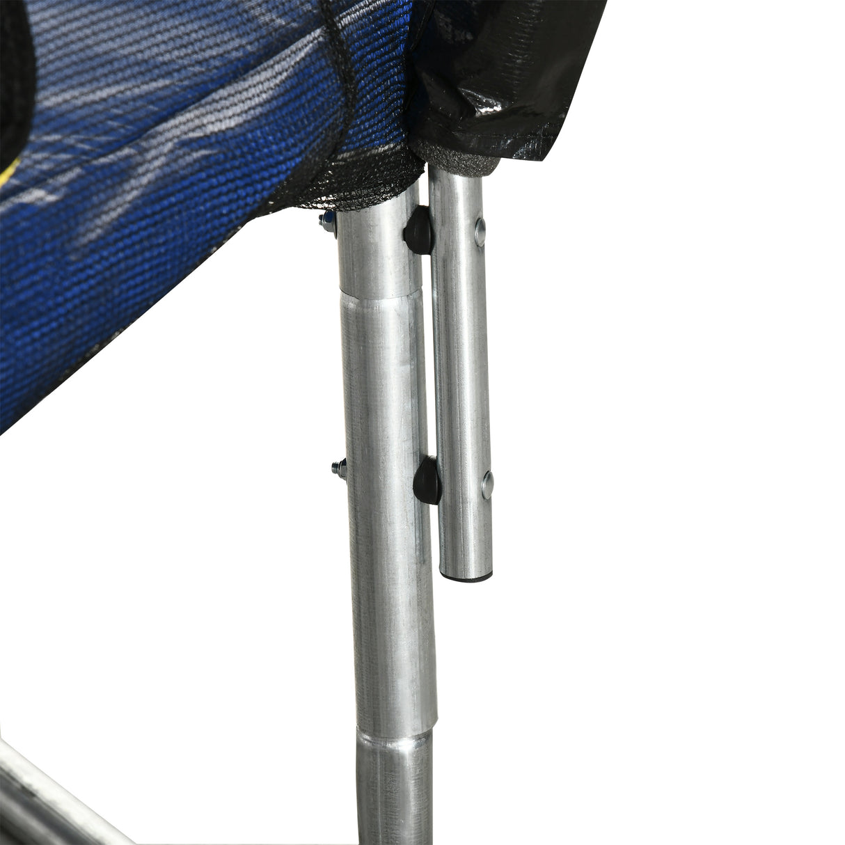 easycomfort easycomfort trampolino elastico 210cm per bambini e adulti con rete e imbottiture blu