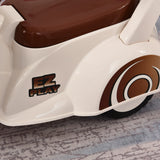 easycomfort easycomfort triciclo motorino giocattolo per bambini 18 36 mesi senza pedali con luci e suoni realistici beige e marrone