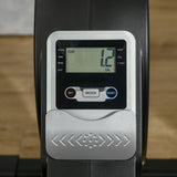 easycomfort easycomfort vogatore professionale per casa con 8 livelli di resistenza magnetica ruote e monitor digitale vogatore pieghevole in acciaio e abs 180x48x60cm nero e grigio