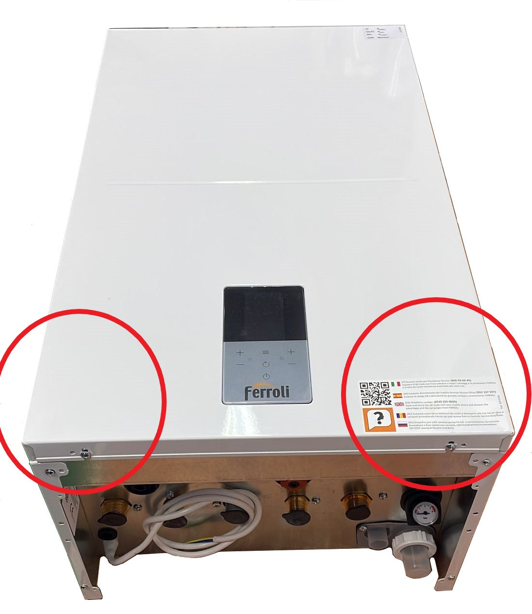 ferroli area occasioni caldaia ferroli a condensazione bluehelix hitech rrt 34c 0t4b7awa completa di kit scarico fumi 1