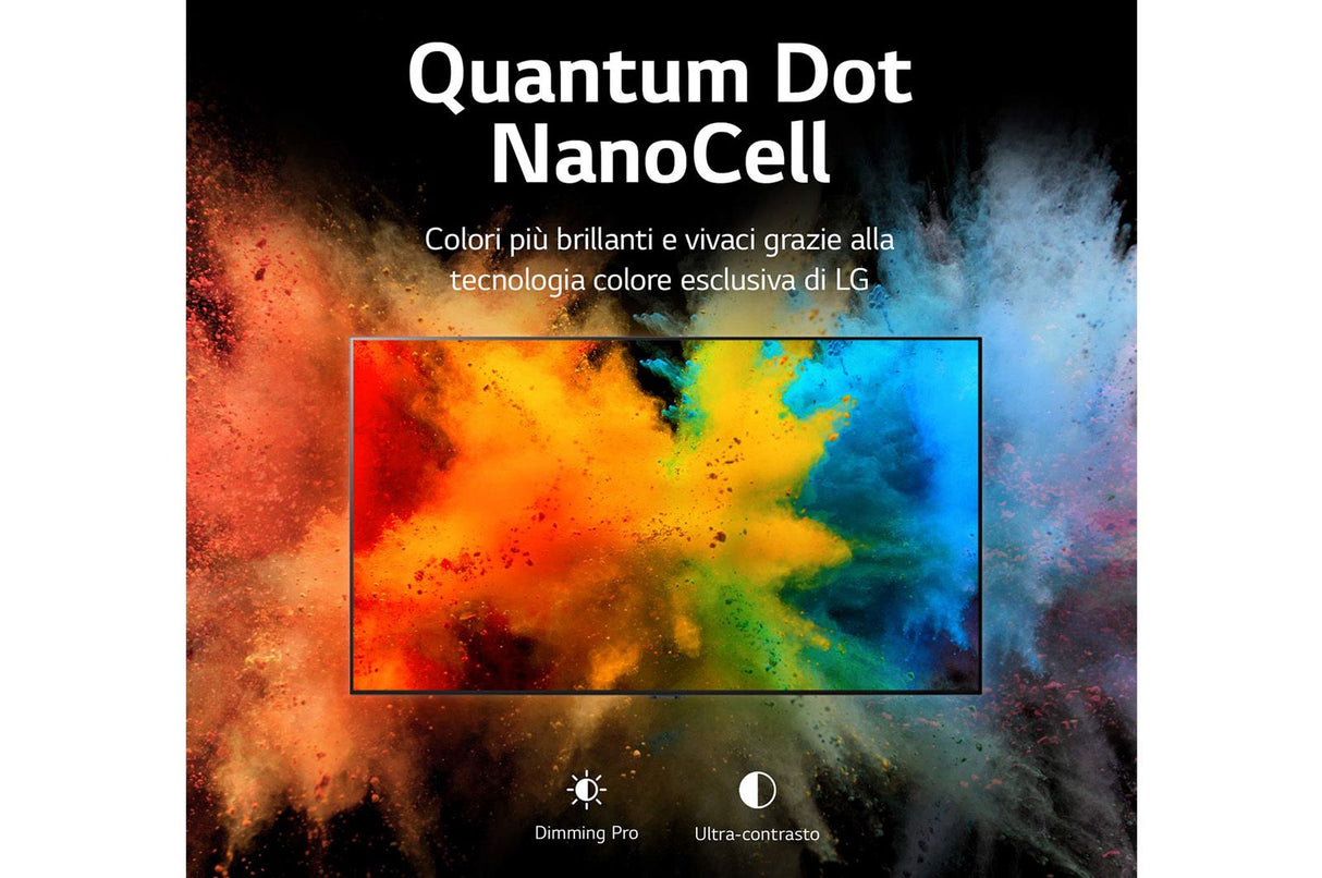 lg televisore smart tv qled lg 55 qe55qned813qa colore nero