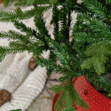 easycomfort easycomfort alberello di natale decorato e ignifugo per interni con 1443 rami e base in metallo 120x180 cm verde