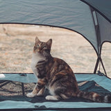 easycomfort easycomfort brandina pieghevole per cani con tettuccio da esterno o interrno grigio