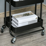 easycomfort easycomfort carrello portavivande a 3 livelli con piano dappoggio e ruote in acciaio e pp 46x34 5x76 5 cm