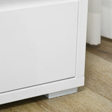 easycomfort easycomfort cassettiera a 3 cassetti in truciolato bianco per camera da letto studio e soggiorno 70x37x75cm