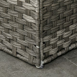 easycomfort easycomfort cesto portabiancheria a 2 sezioni e capacita 100l con sacca interna removibile 56 5x33x61 cm grigio