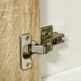 easycomfort easycomfort colonna bagno in legno con 2 mensole e armadietto mobiletto multiuso 31x30x177 cm