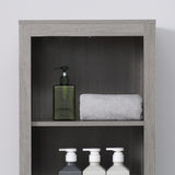 easycomfort easycomfort colonna bagno in truciolato con 5 ripiani aperti e un cassetto 42x30x170 cm grigio