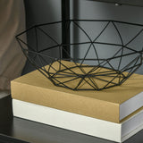 easycomfort easycomfort comodino moderno con cassetto e ripiano aperto per camera da letto e soggiorno in truciolato e acciaio 45x40x60cm nero