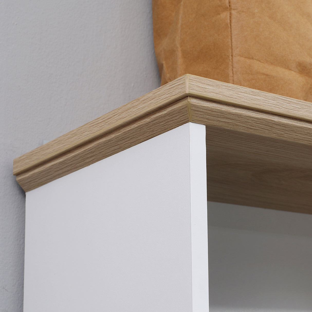 easycomfort easycomfort credenza da cucina in legno bianco con 3 ripiani 3 cassetti e 2 armadietti 101x39x180 5 cm