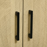 easycomfort easycomfort credenza da cucina in truciolato e metallo con 6 ripiani aperti e armadietto a 2 livelli 76x40x179 cm