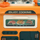 easycomfort easycomfort cucina giocattolo per bambini 3 6 anni da 77 pezzi con rubinetto suoni realistici e luci