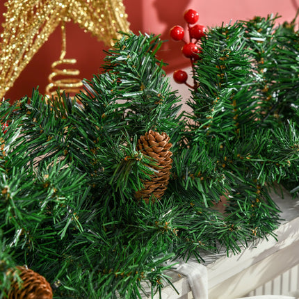 immagine-9-easycomfort-easycomfort-decorazioni-natalizie-set-4-pezzi-con-2-alberelli-di-natale-40x90-cm-ghirlanda-natalizia-e-corona-di-natale