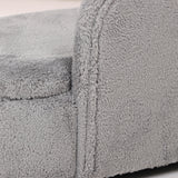 easycomfort easycomfort divano per cani e gatti con vano contenitore e rivestimento vellutato 80x40x46cm grigio scuro