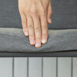 easycomfort easycomfort dondolo da giardino 3 posti con tettuccio regolabile in acciaio 224x133x173cm grigio