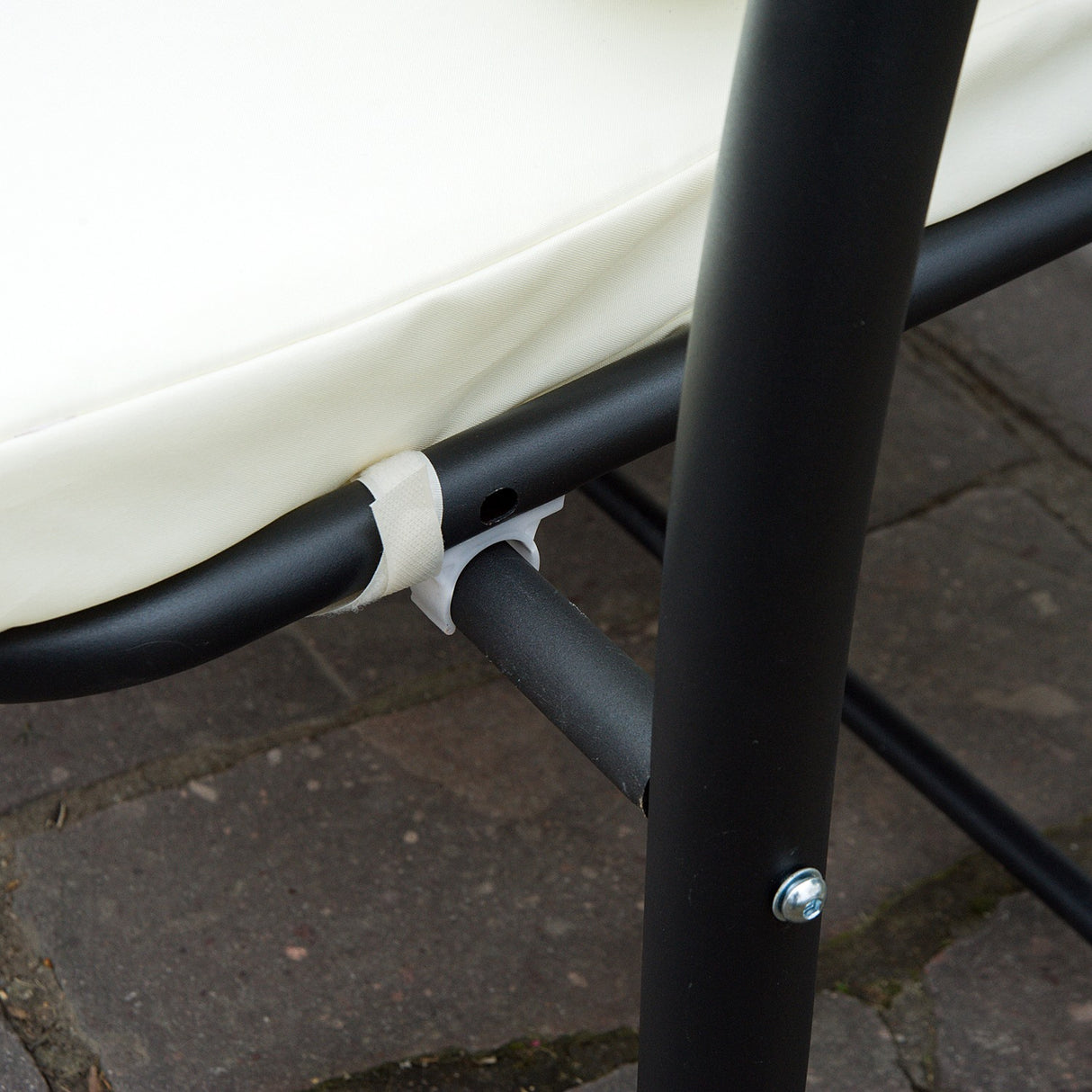 easycomfort easycomfort dondolo da giardino 3 posti convertibile in letto a dondolo con tetto regolabile 2 portabicchieri crema 200120164cm