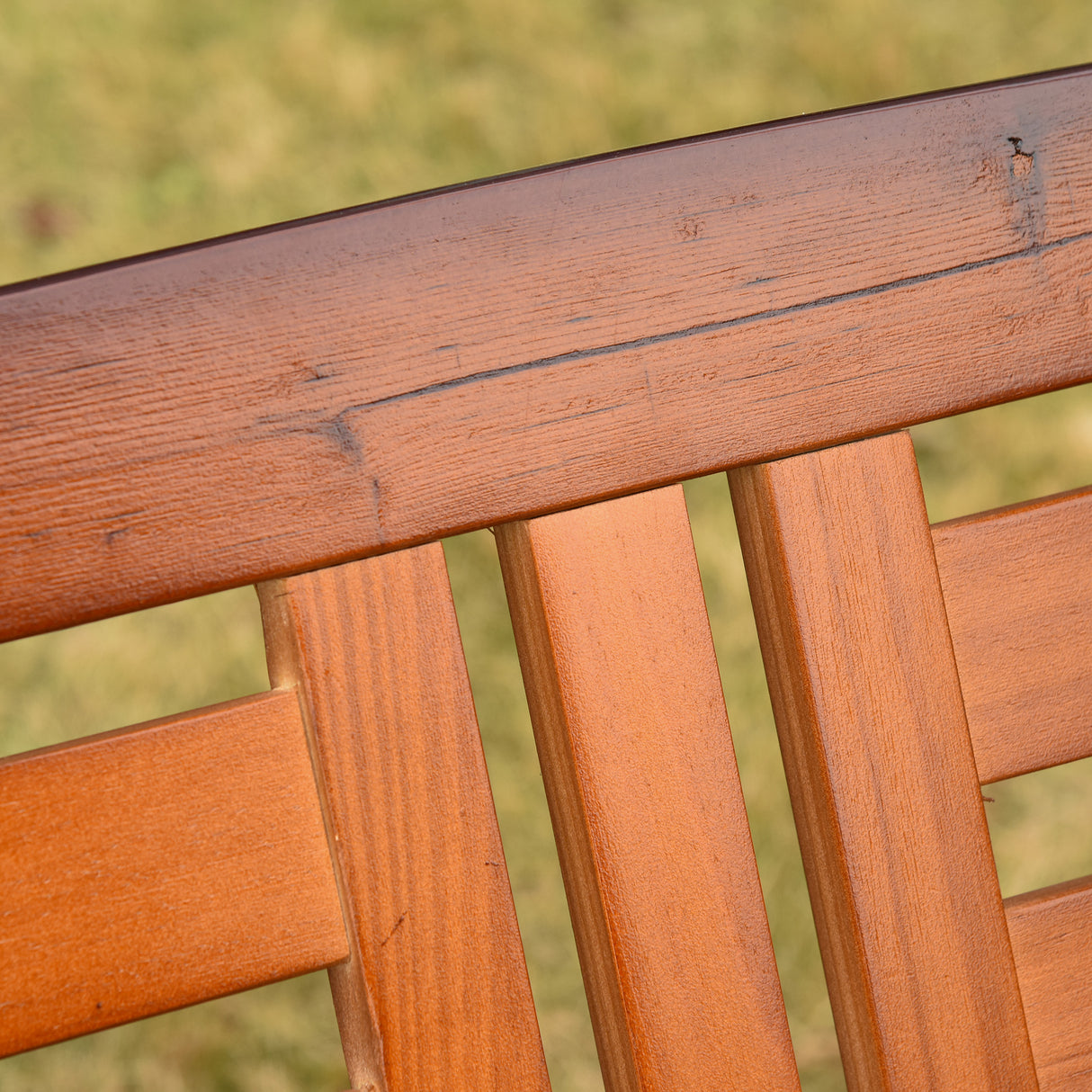 easycomfort easycomfort dondolo da giardino in legno a 2 posti con catene in metallo arredamento da esterno color teak 160x121x165cm