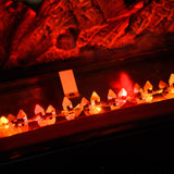 easycomfort easycomfort inserto camino elettrico 1800w con fiamma temperatura regolabile e autospegnimento 58 5x22x32 cm nero