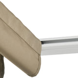 easycomfort easycomfort lettino prendisole 2 posti con tettuccio tende protettive e schienale regolabile 210x149x200 cm