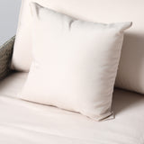 easycomfort easycomfort lettino prendisole sdraio da giardino 2 posti in rattan pe struttura in acciaio con braccioli e cuscini imbottiti 158x134x70cm grigio