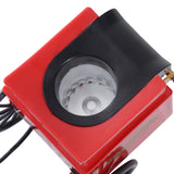 easycomfort easycomfort macchina per pop corn 1200w stile retro con vaschetta in alluminio 22x19x39cm rosso