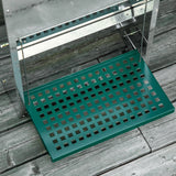 easycomfort easycomfort mangiatoia per galline da 13 5 litri 3 polli con coperchio e pedale 33 5x38 5x66cm