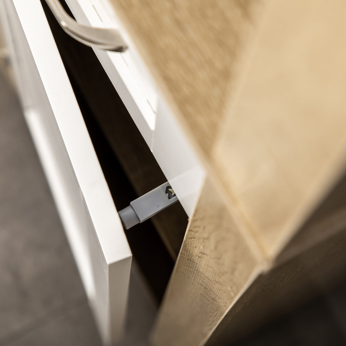 easycomfort easycomfort mobile bagno alto in truciolato con un cassetto 2 armadietti e 2 ripiani aperti regolabili 37x30x184 cm