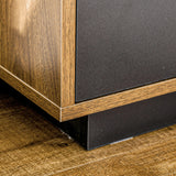 easycomfort easycomfort mobile multiuso con ripiano aperto e 2 cassetti in truciolato 60x48x78 cm marrone