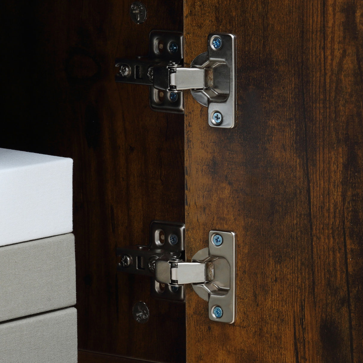 easycomfort easycomfort mobile porta tv fino a 55 con vano aperto e armadietto in legno 110x40x50cm marrone