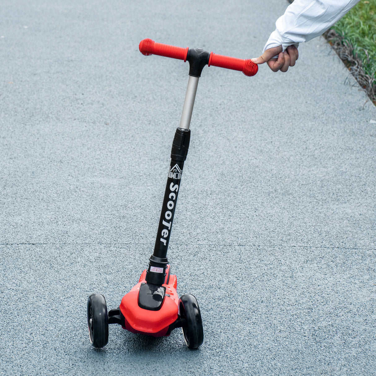 easycomfort easycomfort monopattino 3 ruote per bambini 3 8 anni con ruote luminose e 4 altezze regolabili 54 7x32 5x59 69 cm rosso