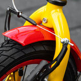 easycomfort easycomfort monopattino per bambini 5 anni altezza regolabile e doppio freno 118x55 5x85 100 5cm giallo