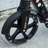 easycomfort easycomfort monopattino pieghevole per bambini fino a 14 anni con ruote luminose e manubrio regolabile su 3 livelli nero