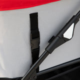 easycomfort easycomfort passeggino per cani pieghevole con trasportino rimovibile e tettuccio 82x49 5x98cm rosso