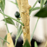 easycomfort easycomfort pianta artificiale di ulivo da 180 cm a 12 rami con vaso 17x14 5 cm per interni ed esterni verde