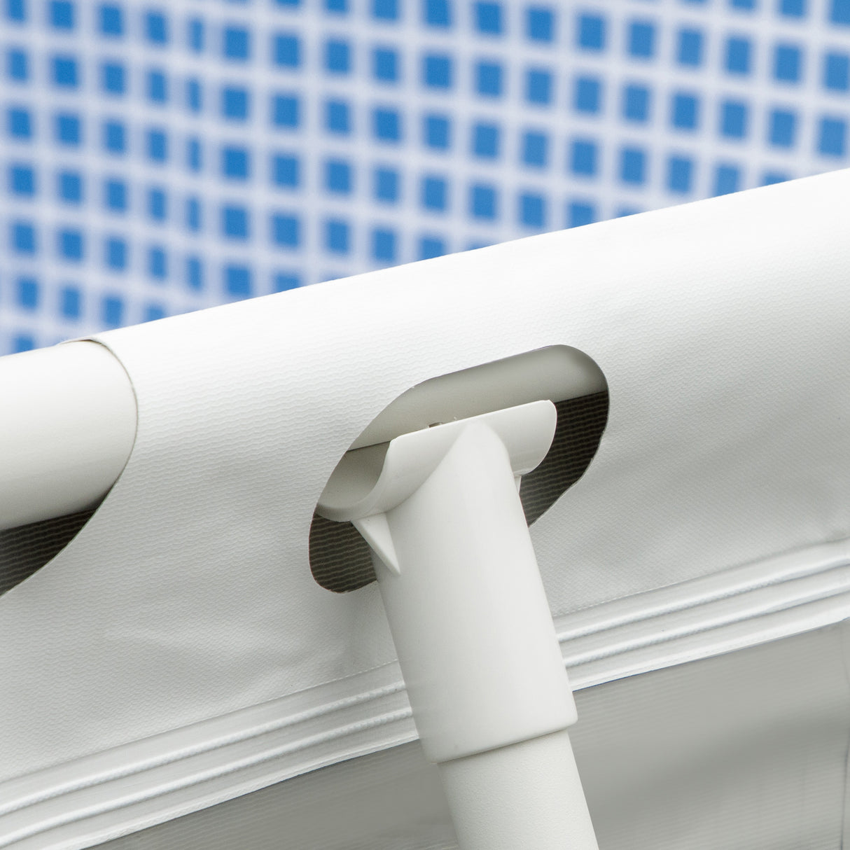 easycomfort easycomfort piscina fuori terra rettangolare con pompa filtro a nanosfere e scaletta incluse 440x240x122cm grigia