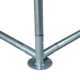 easycomfort easycomfort pollaio da giardino gabbia box per esterno zincato con tessuto oxford di copertura 3 x 4 x 1 95 m