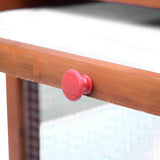 easycomfort easycomfort pollaio in legno con casetta nido di cova e area aperta per 2 4 galline 190x66x116cm arancione